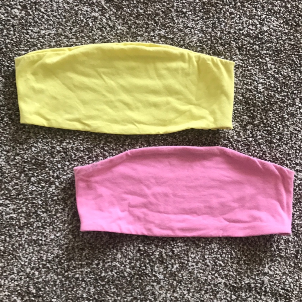 bandeau bra top set lot 💗💛